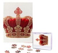 Jigsaw Puzzle 500 Pieces Personalized Wooden Picture from Photos Puzzles Custom Puzzle from Pictures red crown Puzzles for Adults Family Birthday Christmas Valentine's Day Gifts