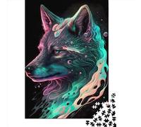 Jigsaw Puzzle 500 Pieces Precious Wolf Square Puzzles for Adults And Wooden Puzzles Home Decoration Puzzle Toys 500pcs (52x38cm)