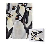 Jigsaw Puzzle 500 Pieces Puzzles for Adults, Cute Penguin Animal Pattern Printed Game Jigsaw Puzzles for Home Wall Decor Gifts, 15 x 20.4 Inch