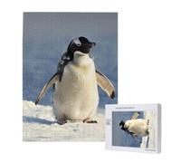 Jigsaw Puzzle 500 Pieces Puzzles for Adults, Cute Penguin Printed Game Jigsaw Puzzles for Home Wall Decor Gifts, 15 x 20.4 Inch
