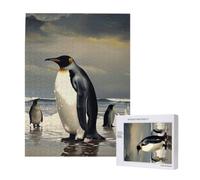 Jigsaw Puzzle 500 Pieces Puzzles for Adults, Penguin Printed Game Jigsaw Puzzles for Home Wall Decor Gifts, 15 x 20.4 Inch