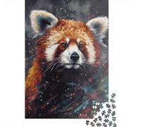 Jigsaw Puzzle 500 Pieces Red Panda Square Puzzles for Adults And Wooden Puzzles Home Decoration Puzzle Toys 500pcs (52x38cm)
