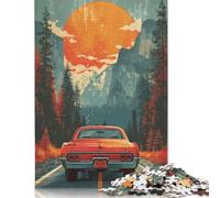 Jigsaw Puzzle 500 Pieces Retro Poster Square Puzzles for Adults And Wooden Puzzles Home Decoration Puzzle Toys 500pcs (52x38cm)