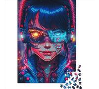 Jigsaw Puzzle 500 Pieces Robot Girl Square Puzzles for Adults And Wooden Puzzles Home Decoration Puzzle Toys 500pcs (52x38cm)
