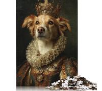 Jigsaw Puzzle 500 Pieces Royal Canine Majesty-7 Square Puzzles for Adults And Wooden Puzzles Home Decoration Puzzle Toys 500pcs (52x38cm)