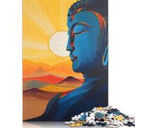 Jigsaw Puzzle 500 Pieces Spiritual Buddha Abstract Square Puzzles for Adults And Wooden Puzzles Home Decoration Puzzle Toys 500pcs (52x38cm)