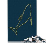 Jigsaw Puzzle 500 Pieces Whale Silhouette Popart Square Puzzles for Adults And Wooden Puzzles Home Decoration Puzzle Toys 500pcs (52x38cm)