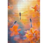 Jigsaw Puzzle 5000 Piece, Animal Dragonfly Puzzles for Adults 5000, Jigsaw Puzzle Games Classic Educational, Wooden Puzzles, The Impossible Challenge, for Home Wall Decoration Gift BXHZW1-231