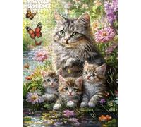 Jigsaw Puzzle 5000 Piece, Butterfly Cat Puzzles for Adults 5000, Jigsaw Puzzle Games Classic Educational, Wooden Puzzles, The Impossible Challenge, for Home Wall Decoration Gift BXHZW1-391