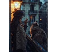 Jigsaw Puzzle 5000 Piece, Cat Woman Puzzles for Adults 5000, Jigsaw Puzzle Games Classic Educational, Wooden Puzzles, The Impossible Challenge, for Home Wall Decoration Gift BXHZW1-653