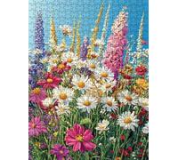 Jigsaw Puzzle 5000 Piece, Colorful Flower Clusters Puzzles for Adults 5000, Jigsaw Puzzle Games Classic Educational, Wooden Puzzles, The Impossible Challenge, for Home Wall Decoration Gift BXHZW1-98