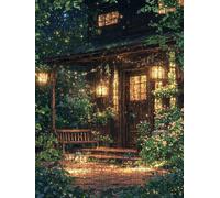 Jigsaw Puzzle 5000 Piece, Firefly House Puzzles for Adults 5000, Jigsaw Puzzle Games Classic Educational, Wooden Puzzles, The Impossible Challenge, for Home Wall Decoration Gift BXHZW1-1031