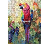 Jigsaw Puzzle 5000 Piece, Grape Parrot Puzzles for Adults 5000, Jigsaw Puzzle Games Classic Educational, Wooden Puzzles, The Impossible Challenge, for Home Wall Decoration Gift BXHZW1-750