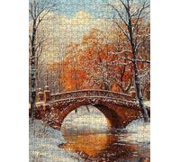 Jigsaw Puzzle 5000 Piece, Muqiao Snowy Day Puzzles for Adults 5000, Jigsaw Puzzle Games Classic Educational, Wooden Puzzles, The Impossible Challenge, for Home Wall Decoration Gift BXHZW1-721