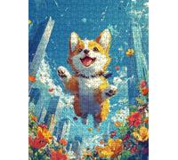 Jigsaw Puzzle 5000 Piece, Puppy City Puzzles for Adults 5000, Jigsaw Puzzle Games Classic Educational, Wooden Puzzles, The Impossible Challenge, for Home Wall Decoration Gift BXHZW1-928