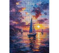 Jigsaw Puzzle 5000 Piece, Sky Ship Puzzles for Adults 5000, Jigsaw Puzzle Games Classic Educational, Wooden Puzzles, The Impossible Challenge, for Home Wall Decoration Gift BXHZW1-880