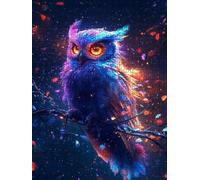 Jigsaw Puzzle 5000 Piece, Starry Sky Owl Puzzles for Adults 5000, Jigsaw Puzzle Games Classic Educational, Wooden Puzzles, The Impossible Challenge, for Home Wall Decoration Gift BXHZW1-951