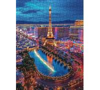 Jigsaw Puzzle 5000 Piece, Urban Night View Puzzles for Adults 5000, Jigsaw Puzzle Games Classic Educational, Wooden Puzzles, The Impossible Challenge, for Home Wall Decoration Gift BXHZW1-141