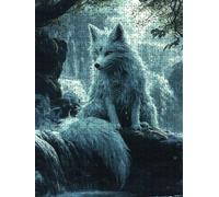 Jigsaw Puzzle 5000 Piece, White Wolf Animals Puzzles for Adults 5000, Jigsaw Puzzle Games Classic Educational, Wooden Puzzles, The Impossible Challenge, for Home Wall Decoration Gift BXHZW1-20