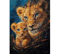 Jigsaw Puzzle 5000 Piece, Yellow Lion Puzzles for Adults 5000, Jigsaw Puzzle Games Classic Educational, Wooden Puzzles, The Impossible Challenge, for Home Wall Decoration Gift BXHZW1-480