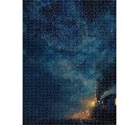 Jigsaw Puzzle 5000 Pieces for Adults Starry Sky & Train Puzzle, 1T#2072