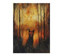 Jigsaw Puzzle 52x38cm/1000pcs Firelit Dingo Adult Jigsaw Puzzle Family Games Staycation Kill Time Unique Birthday And Gifts 52x38cm/1000pcs