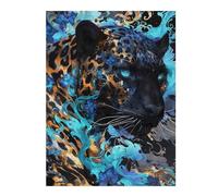 Jigsaw Puzzle 52x38cm/1000pcs for Adults Black Panther Bloom Teenagers Puzzles Hands-on Game Hand Speed Race Deal As Gifts for The Whole Family 52x38cm/1000pcs