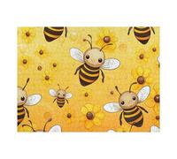 Jigsaw Puzzle 52x38cm/1000pcs for Adults Bright Bees And Blooms Jigsaw Puzzle Family Game Difficult Hard Deal As Gifts for The Whole Family 52x38cm/1000pcs