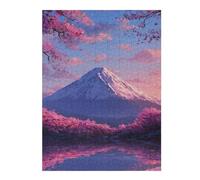 Jigsaw Puzzle 52x38cm/1000pcs for Adults Cherry Blossom Mountain Reflections -1 Adult Jigsaw Puzzle Relaxing Games Difficult Hard for Birthday, Chrismas 52x38cm/1000pcs