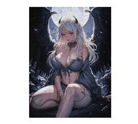 Jigsaw Puzzle 52x38cm/1000pcs for Adults Demon Girl Adult Jigsaw Puzzle Relaxing Games Difficult Hard for Birthday, Chrismas 52x38cm/1000pcs