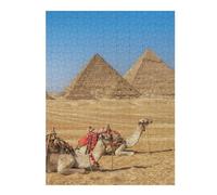 Jigsaw Puzzle 52x38cm/1000pcs for Adults Egyptian Pyramids Jigsaw Puzzle Family Game Difficult Hard Deal As Gifts for The Whole Family 52x38cm/1000pcs