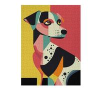 Jigsaw Puzzle 52x38cm/1000pcs for Adults Geometric Dog Art Puzzle for Adults Relax Games Perfect Decoration for Birthday, Chrismas 52x38cm/1000pcs