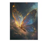 Jigsaw Puzzle 52x38cm/1000pcs for Adults Glowing Butterfly Wallpaper Adult Jigsaw Puzzle Relaxing Games Difficult Hard for Birthday, Chrismas 52x38cm/1000pcs