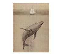 Jigsaw Puzzle 52x38cm/1000pcs for Adults Jonah And The Whale A Journey of Redemption Puzzle for Adults Relax Games Perfect Decoration for Birthday, Chrismas 52x38cm/1000pcs