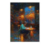 Jigsaw Puzzle 52x38cm/1000pcs for Adults Quiet Words - Writing Moments in Expressive Impressionism Puzzle for Adults Relax Games Perfect Decoration for Birthday, Chrismas 52x38cm/1000pcs