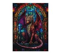 Jigsaw Puzzle 52x38cm/1000pcs for Adults Ruby Scalebreaker Dragon Jigsaw Puzzle Family Game Difficult Hard Deal As Gifts for The Whole Family 52x38cm/1000pcs