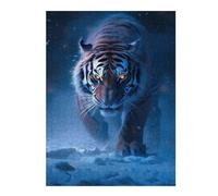 Jigsaw Puzzle 52x38cm/1000pcs for Adults Snowy Tiger Stalking Teenagers Puzzles Hands-on Game Hand Speed Race Deal As Gifts for The Whole Family 52x38cm/1000pcs