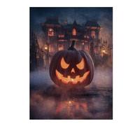 Jigsaw Puzzle 52x38cm/1000pcs for Adults Spooky Halloween Haunted House Jigsaw for Adults Anti-Stress Toys Presents for Women Stress Reduction Gifts 52x38cm/1000pcs