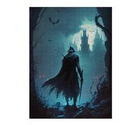 Jigsaw Puzzle 52x38cm/1000pcs for Teenagerss Nightmare Castle Puzzles for Adults Family Game Hand Speed Race Stress Reduction Gifts 52x38cm/1000pcs