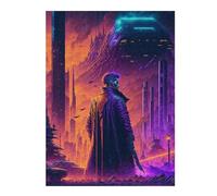 Jigsaw Puzzle 52x38cm/1000pcs Neon Future Cityscape -3 Jigsaw Anti-Stress Toys But Fun And Humorous Deal As Gifts for The Whole Family 52x38cm/1000pcs