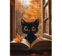 Jigsaw Puzzle 6000 Piece, Black Cat Tree Puzzles for Adults 6000, Wooden Puzzles, Jigsaw Puzzle Games Classic Educational, The Impossible Challenge, Games Family, Creativity Gift DX0YL1-319