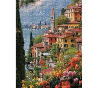 Jigsaw Puzzle 6000 Piece, Small Town Architecture Puzzles for Adults 6000, Wooden Puzzles, Jigsaw Puzzle Games Classic Educational, The Impossible Challenge, Games Family, Creativity Gift DX0YL1-937