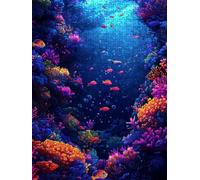 Jigsaw Puzzle 6000 Piece, Underwater Fish Puzzles for Adults 6000, Wooden Puzzles, Jigsaw Puzzle Games Classic Educational, The Impossible Challenge, Games Family, Creativity Gift DX0YL1-287