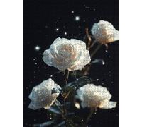 Jigsaw Puzzle 6000 Piece, White Rose Puzzles for Adults 6000, Wooden Puzzles, Jigsaw Puzzle Games Classic Educational, The Impossible Challenge, Games and Family Activities, Creativity Gift DX0YL1-57