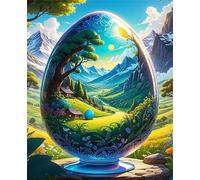 Jigsaw Puzzle 70 piece,Crystal Egg Landscape Puzzles for Adults,Educational Game Challenge Toy 70 Pieces DIY puzzles Family Decoration puzzle