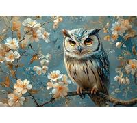 Jigsaw Puzzle 70 piece,Flowers Owl Puzzles for Adults,Educational Game Challenge Toy 70 Pieces DIY puzzles Family Decoration puzzle