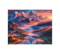 Jigsaw Puzzle 70 piece,Snowy Mountains Rivers Puzzles for Adults,Educational Game Challenge Toy 70 Pieces DIY puzzles Family Decoration puzzle