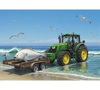 Jigsaw Puzzle 70 Pieces Truck Seagull, Premium Jigsaws 70 pieces for Adults & Teens, Precision Fit Thick Board, for for Men & Women, Finished Size 35x25cm Seafood
