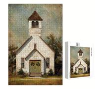 Jigsaw Puzzle 700 Pieces for Adults - Architecture & Tree - Wooden Pieces with Classic Fit & HD Print - Stress Relief Hobby & Home Decor - 52 x 38 cm - Not for Children under 14 P3#1004