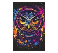 Jigsaw Puzzle 75x50cm/1000pcs for Adults Colorful Owl Art Print-12 Jigsaw for Adults Anti-Stress Toys Presents for Women Stress Reduction Gifts 75x50cm/1000pcs